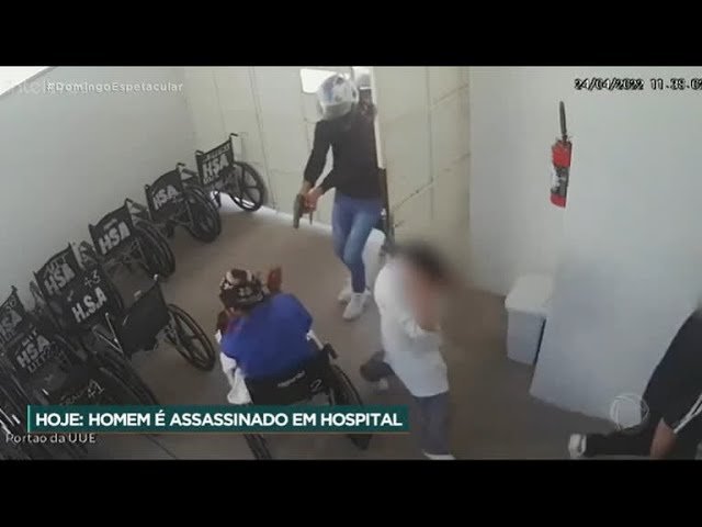 Câmera de segurança flagra execução dentro de hospital no litoral paulista