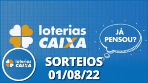 Loterias CAIXA: Quina, Super Sete, LotofÃ¡cil e mais 01/08/2022