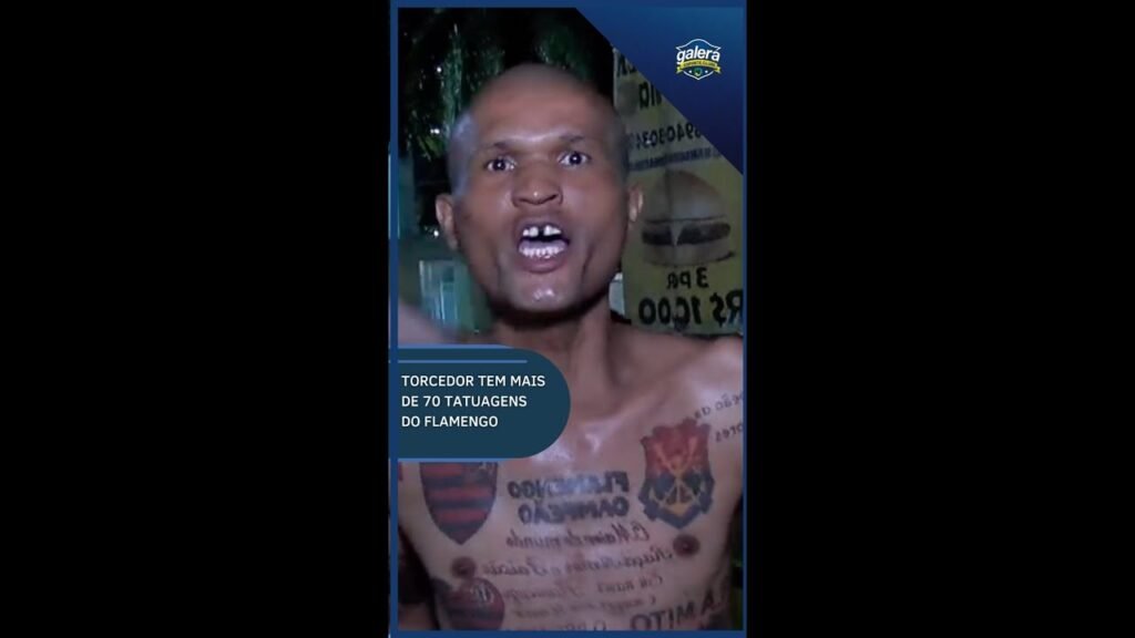 Torcedor tem mais de 70 tatuagens do Flamengo #shorts