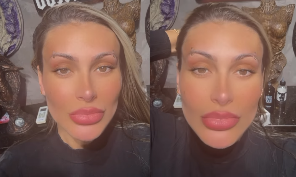 Andressa Urach faz piercing nas partes íntimas após bifurcação na língua