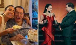 Filhas de Silvio Santos prestam homenagem ao apresentador no Dia dos Pais