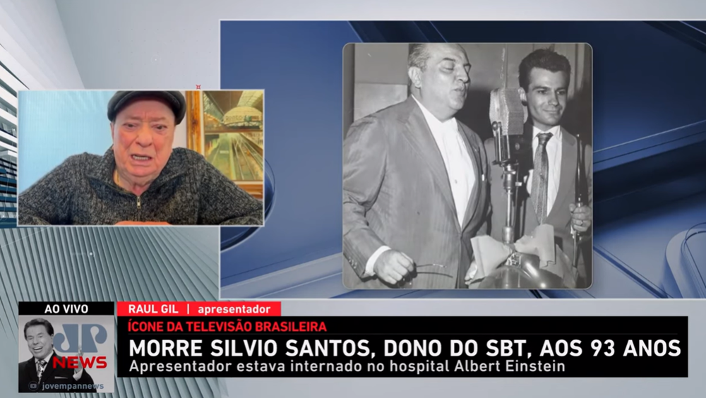 Raul Gil relembra momentos especiais ao lado de Silvio Santos