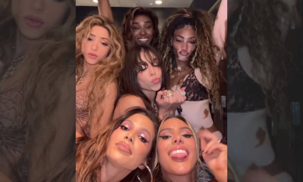 Shakira e Anitta curtem boate em Miami juntas e exaltam latinidade: ‘Colômbia e Brasil presentes’