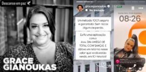 Grace Gianoukas conta que foi hackeada e criminosos espalharam que ela tinha morrido